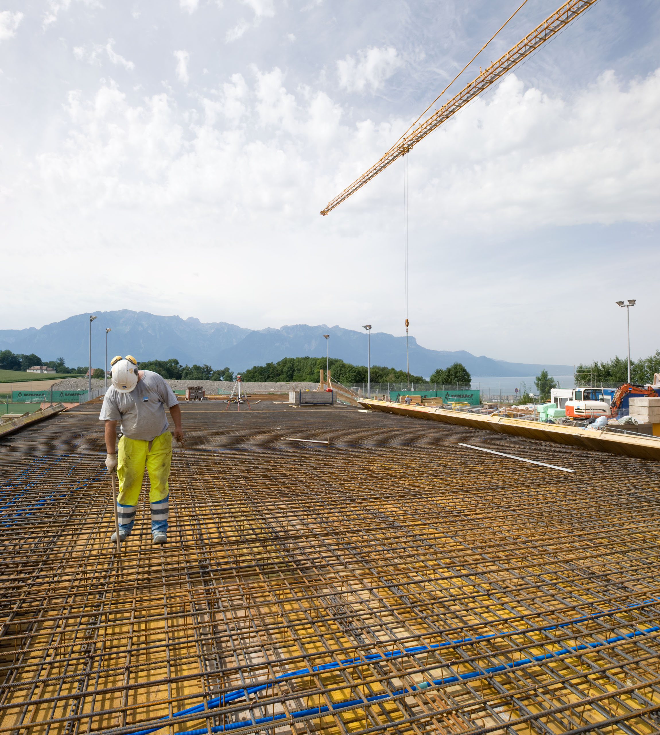 MplusV chantier centre tennis à Vevey